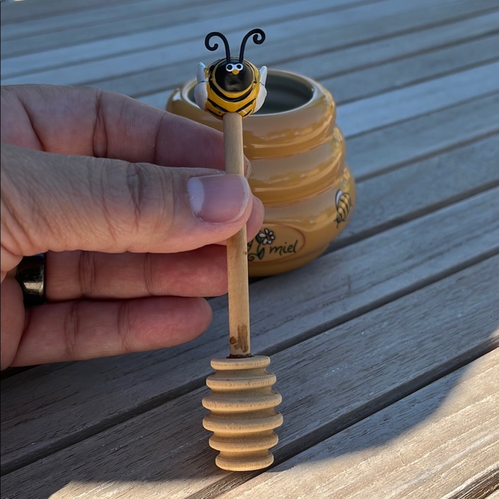 Honey Pot with Bee Dipper - Picture 3 of 16